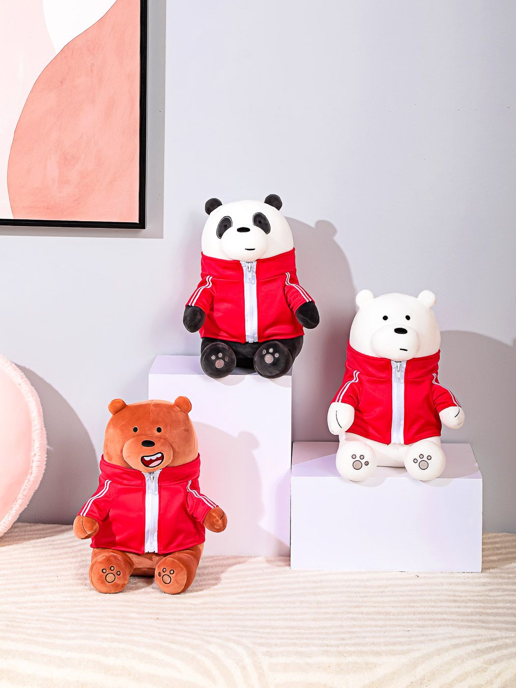 Игрушка мягкая, серия We Bare Bears Медведь (спорт)