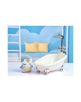 Игрушка Mini Family Flocking& Bathtub