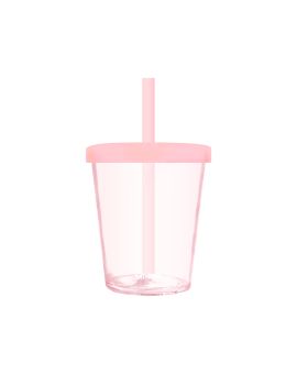Стакан с трубочкой, 400 мл