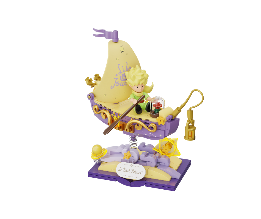 Игрушка развивающая строительные блоки Le Petit Prince Block-Starry (лодка)