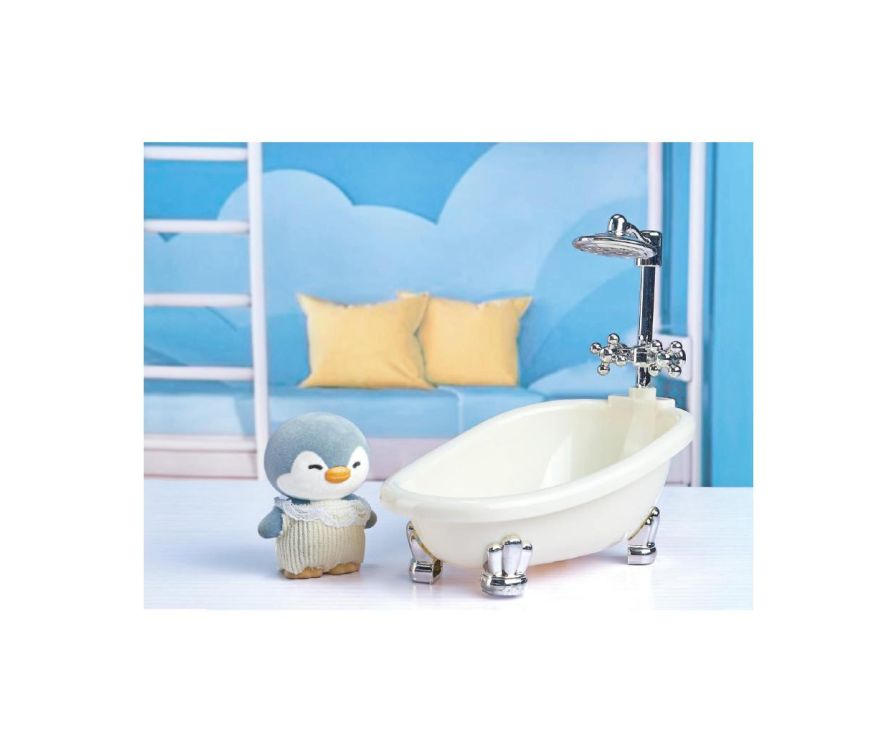 Игрушка Mini Family Flocking& Bathtub