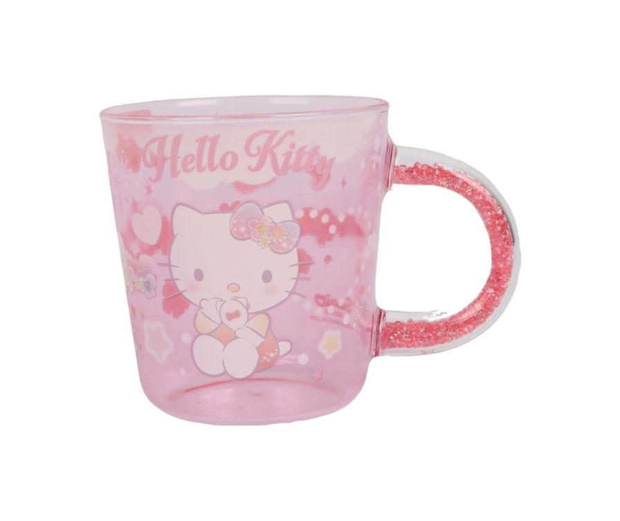 Стеклянная кружка Hello Kitty Flower Language Series, 450 мл