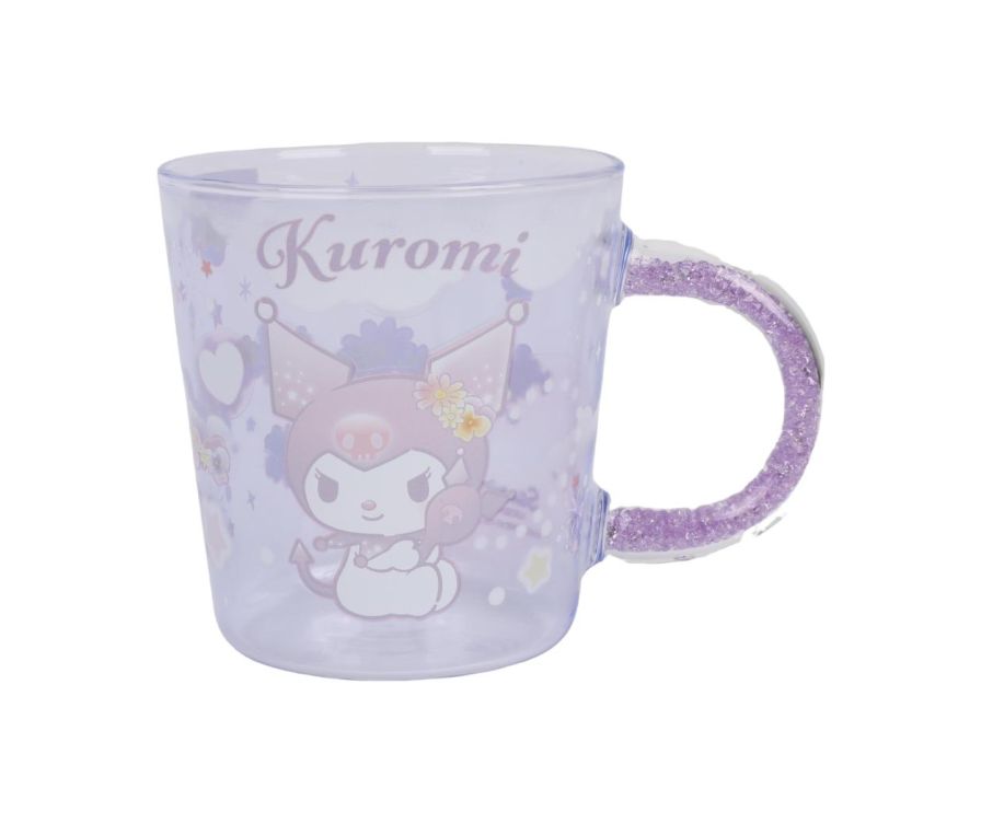Стеклянная кружка Kuromi Flower Language Series, 450 мл