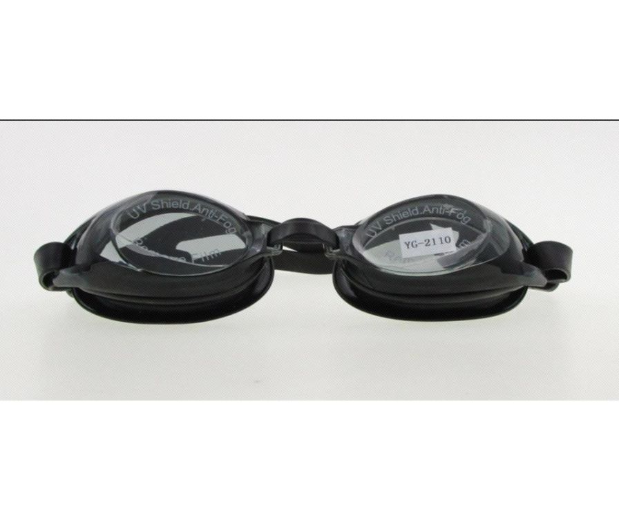 Базовые очки для плавания для взрослых (черный)