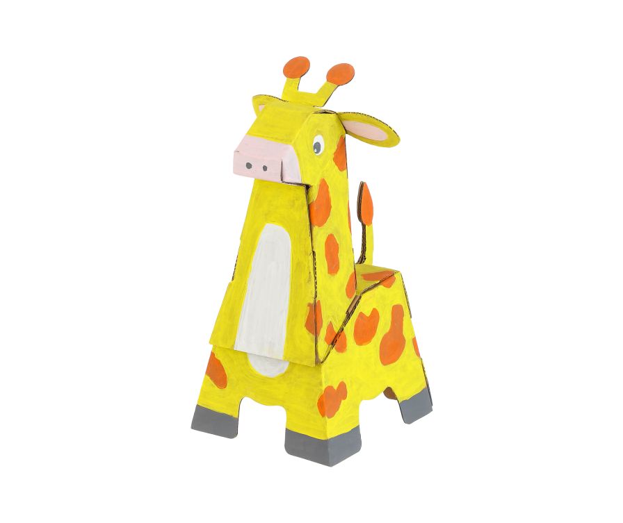 Раскраска из гофрированного картона (Жираф)