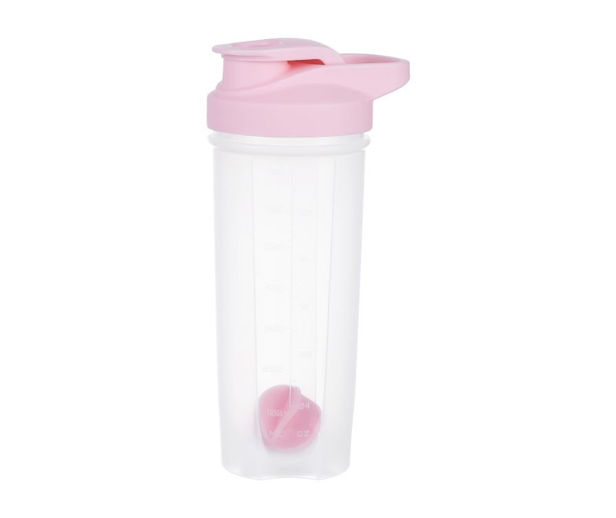 Бутылка для протеинового коктейля 700 мл (розовый)
