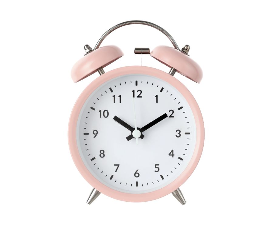 Часы с будильником (розовый)