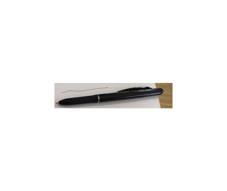 Стираемая гелевая ручка 0,7 мм (черный корпус, черные чернила)