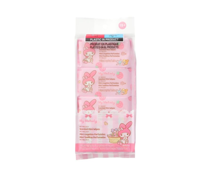 Влажные салфетки My Melody Scented Mini (8 салфеток × 8 упаковок)