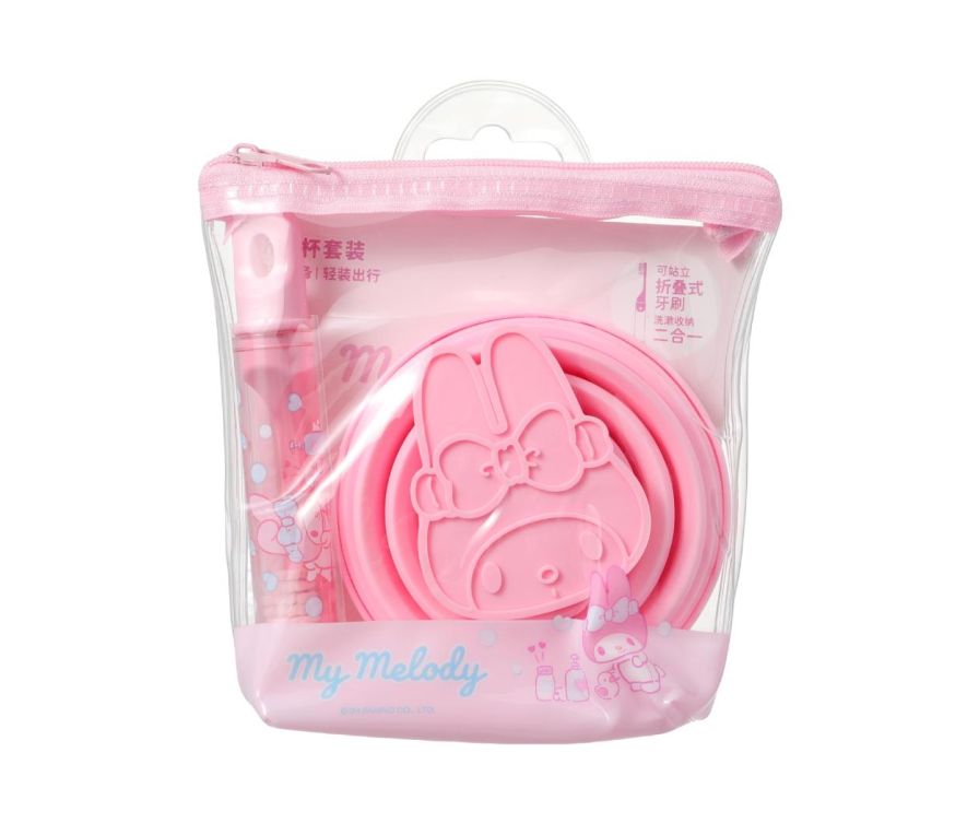 Зубная щетка My Melody и стаканчик для ванной комнаты