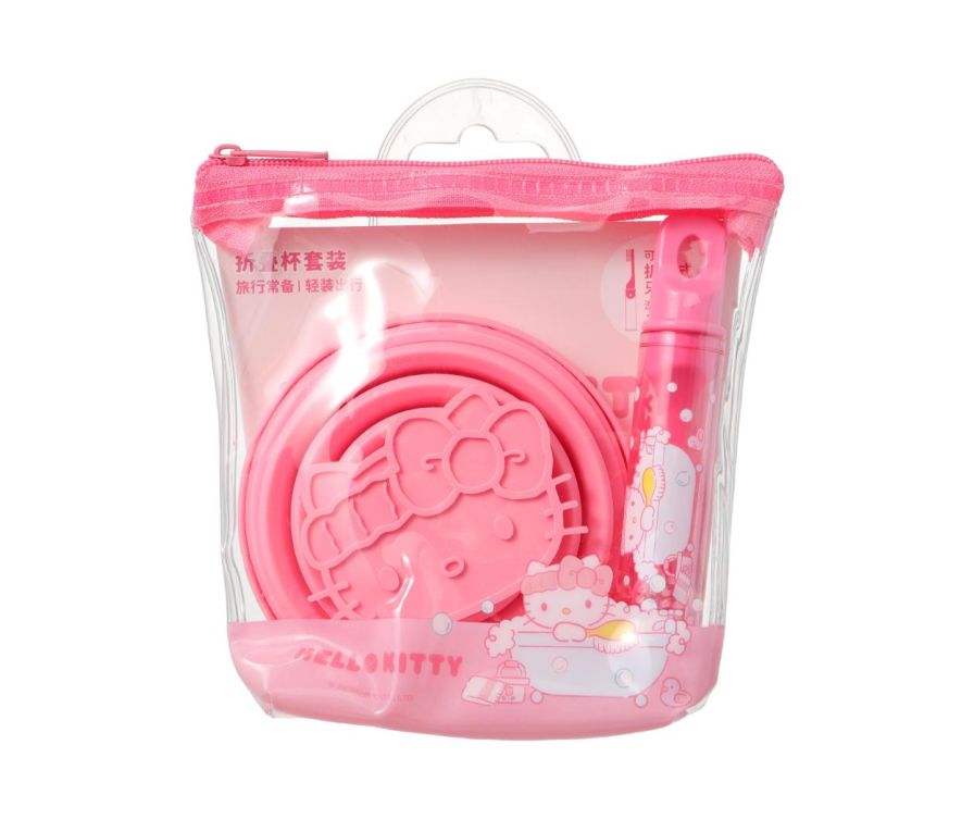 Зубная щетка Hello Kitty и стаканчик для ванной комнаты