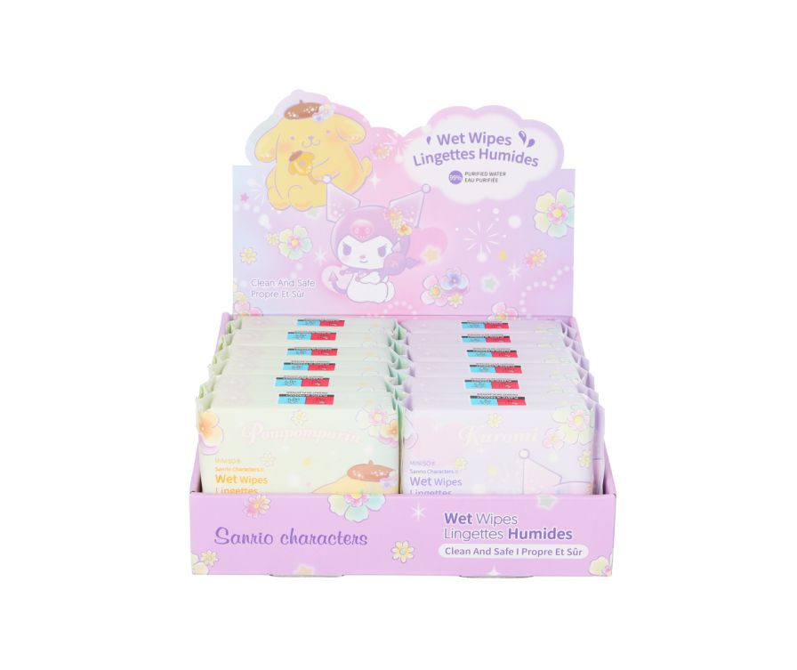 Влажные салфетки Hello Kitty and Friends (20 салфеток)