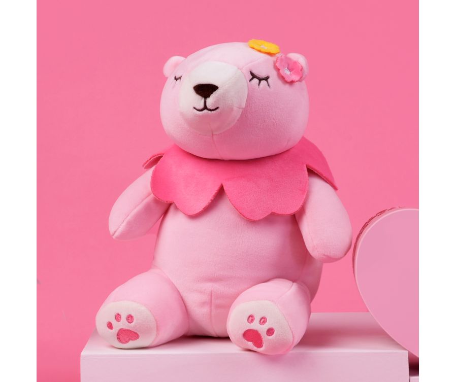 Игрушка мягкая Розовый медведь