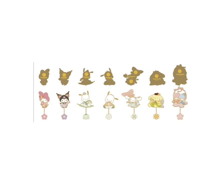 Коробка-сюрприз значки Sanrio characters Rhyme Flower Collection