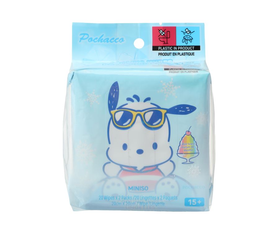 Влажные салфетки Cooling Wipes (20 салфеток×2 упаковки)