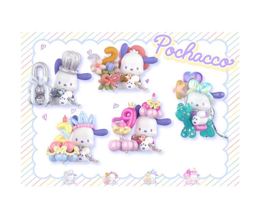 Фигурка-сюрприз в коробке Pochacco Balloon Party Collection