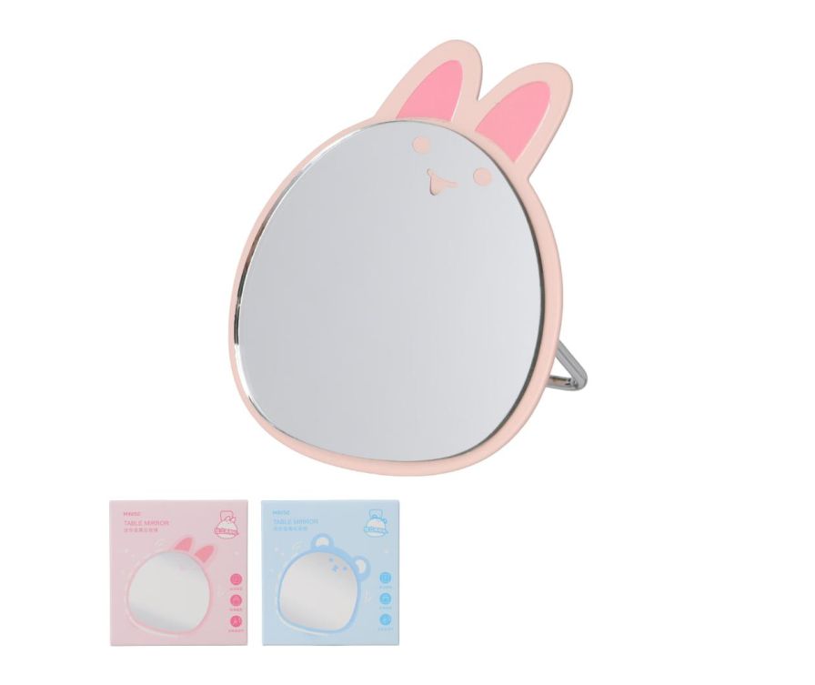 Мини-металлическое настольное зеркало для макияжа 