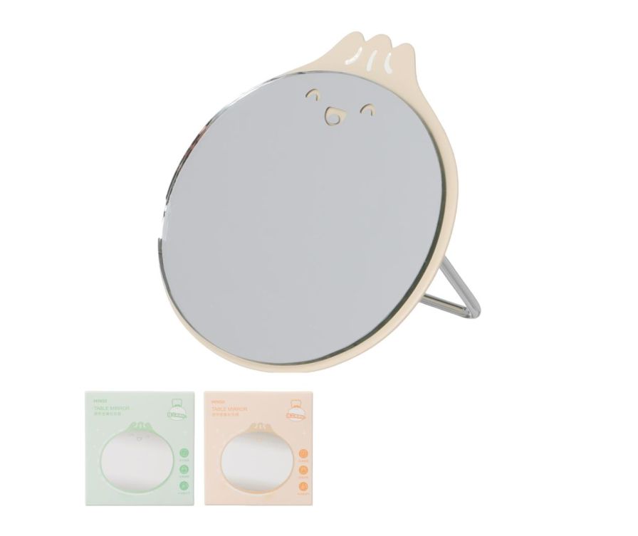 Мини-металлическое настольное зеркало для макияжа 