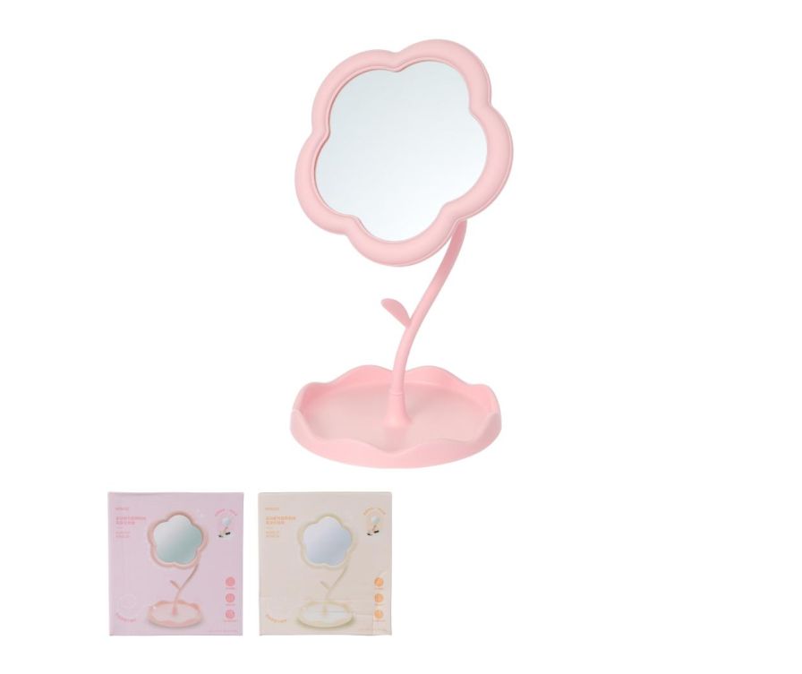 Зеркало для макияжа Flower Design Adjustable Angle 