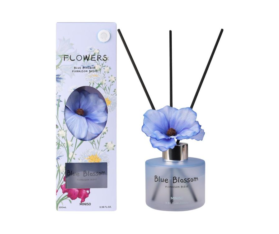 Ароматизатор воздуха жидкий в диффузоре Reed Diffuser (Blue Blossom,100mL)