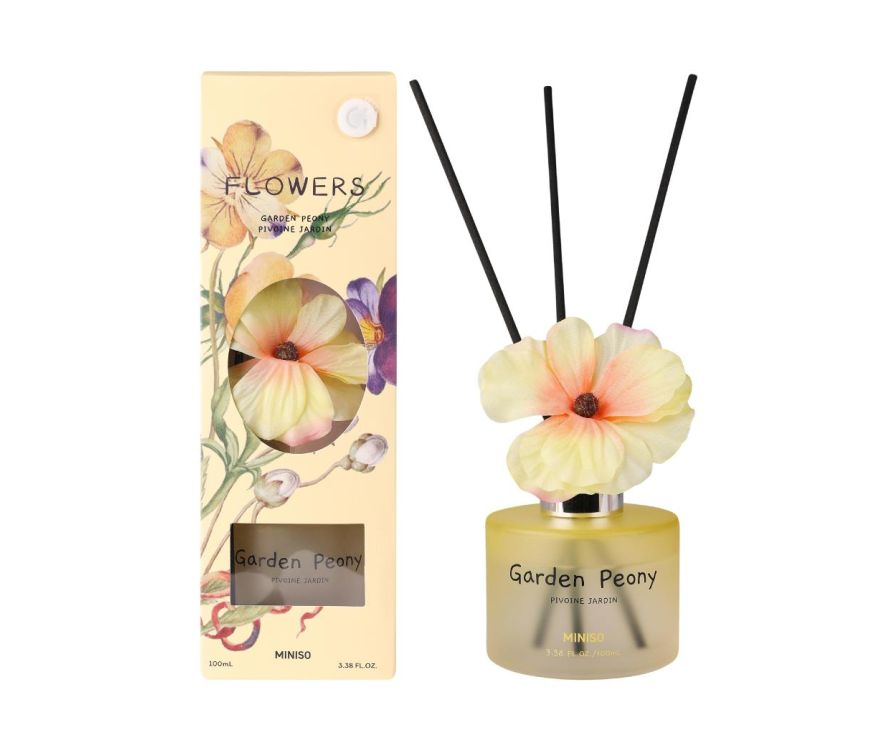 Ароматизатор воздуха жидкий в диффузоре Reed Diffuser (Garden Peony,100mL)