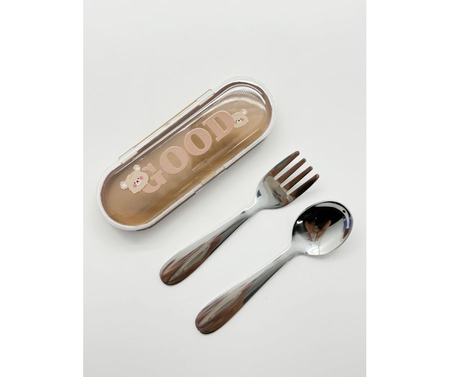 Набор столовых приборов Cartoon Portable (вилка и ложка)