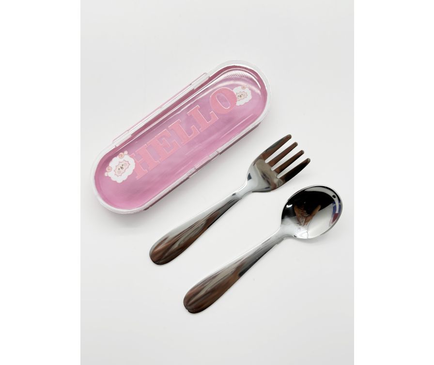 Набор столовых приборов Cartoon Portable (вилка и ложка)