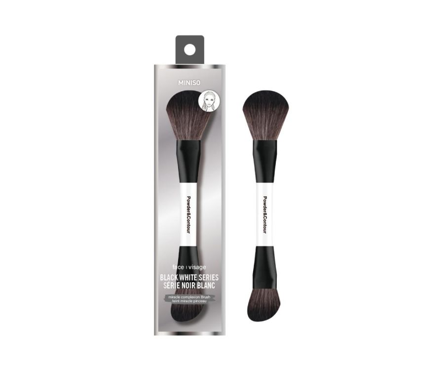 Кисть для пудры и румян Classic Black White Series 