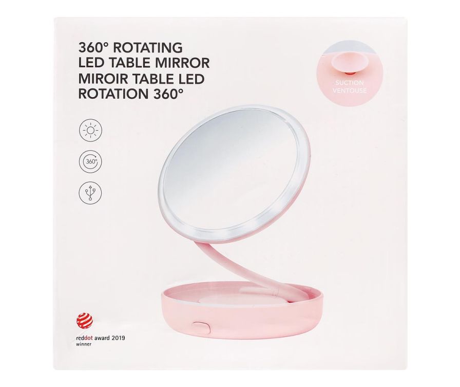 светодиодное настольное зеркало