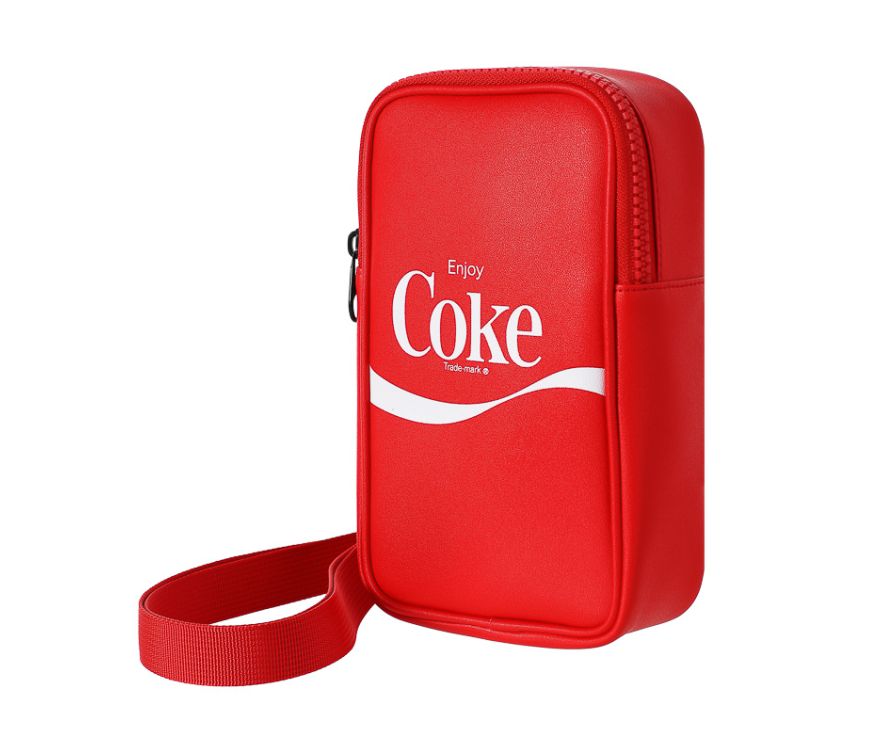 Сумка для телефона с буквенным принтом Coca-Cola (красный)