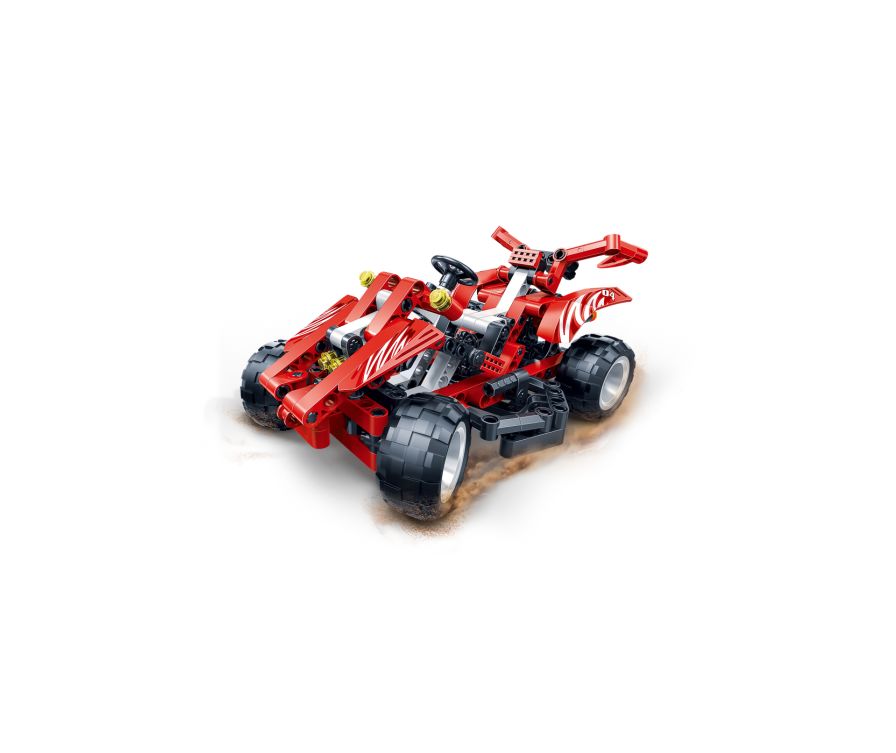 Игрушка развивающая строительные блоки гоночный автомобиль (красный, 250 шт)