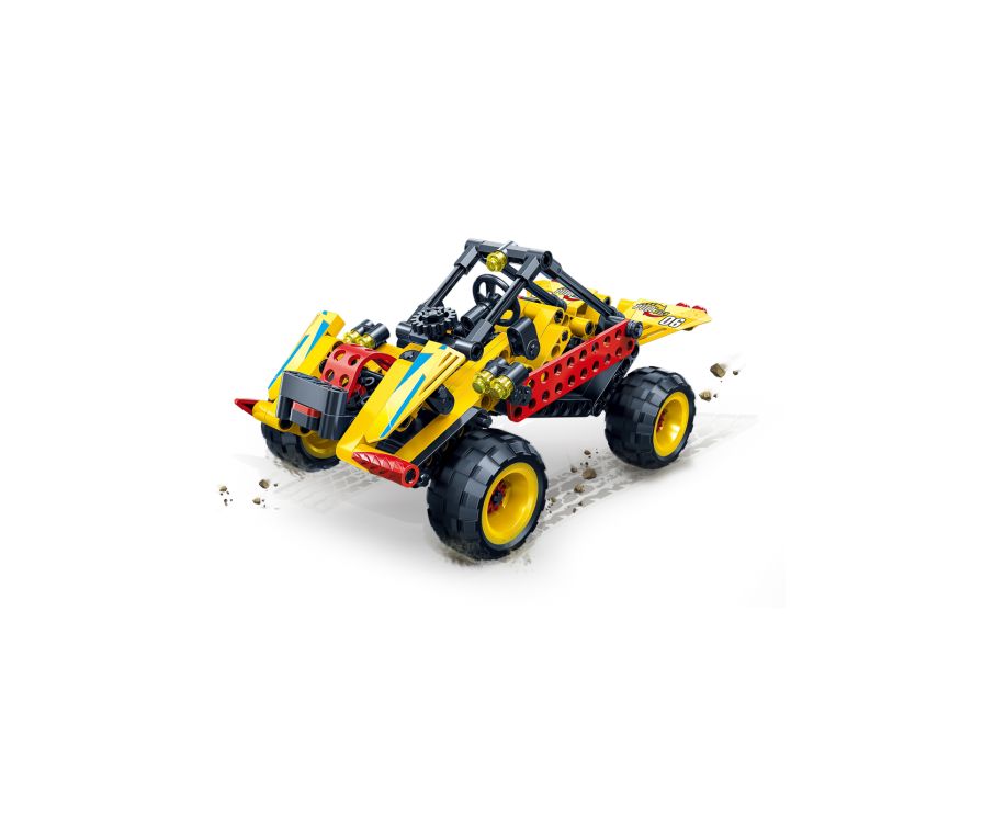 Игрушка развивающая строительные блоки гоночный автомобиль (желтый, 200 шт)
