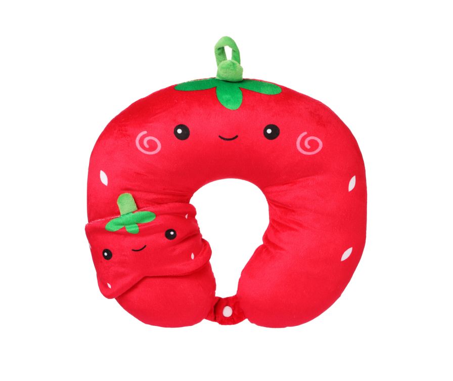 U-образная подушка для шеи Fruit Series с маской для сна