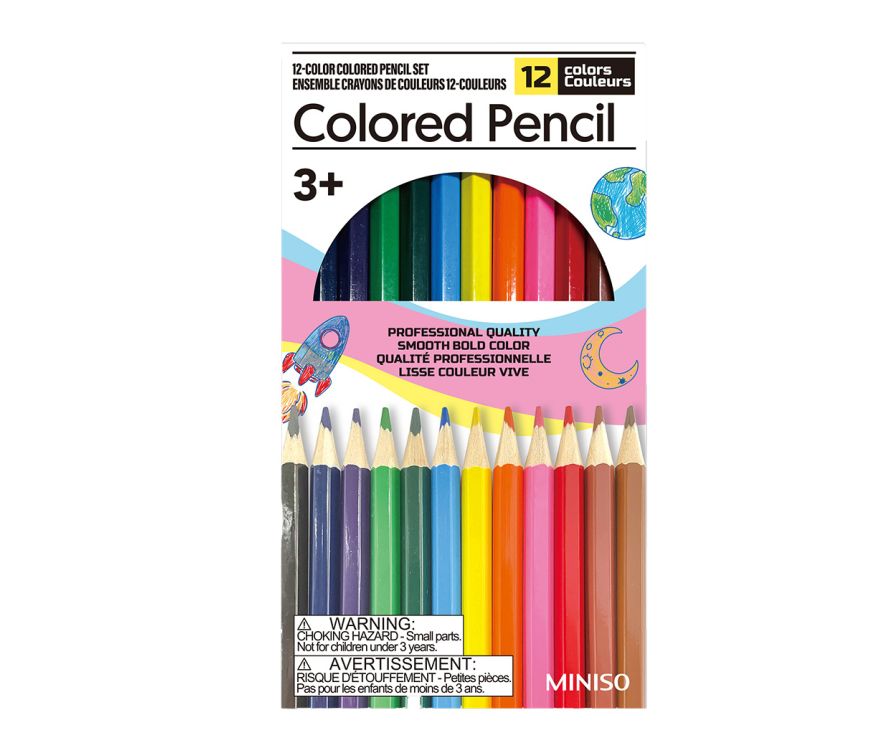 Набор цветных карандашей Essential Series (12 цветов)