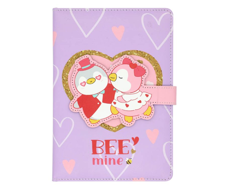 Блокнот Mini Family Pink Romance Series A5 (50 листов, Пингвин)