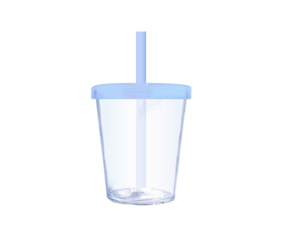 Стакан с трубочкой, 400 мл