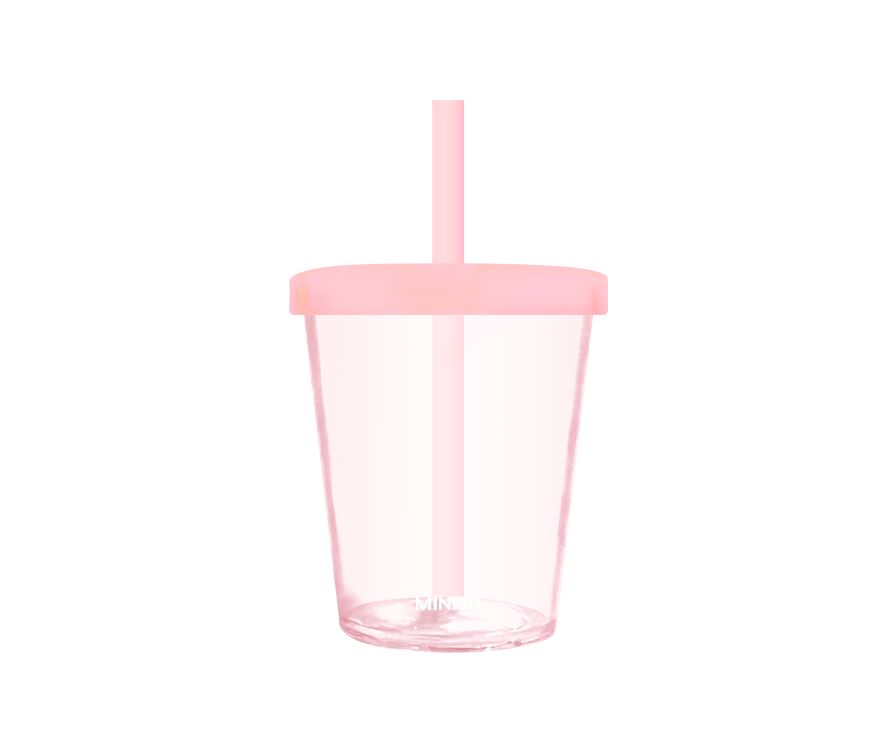 Стакан с трубочкой, 400 мл