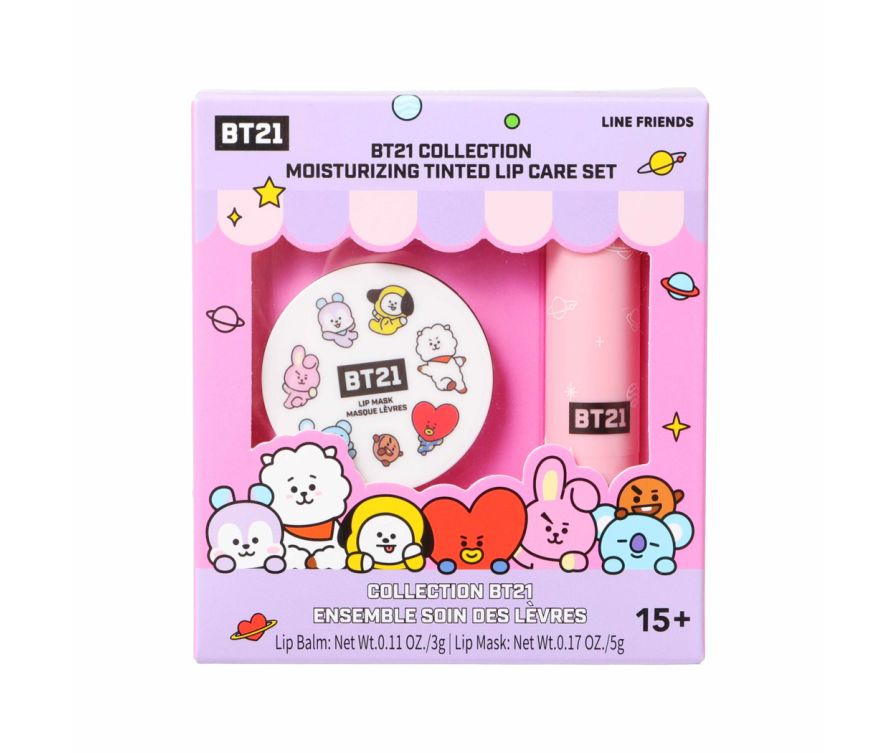 Набор косметический BT21 Collection Moisturizing Tinted Lip Care (бальзам+ маска)