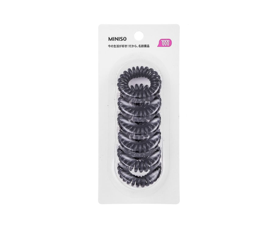 Спиральные резинки для волос 3.5  (6 шт.)
