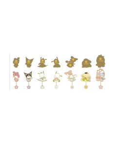 Коробка-сюрприз значки Sanrio characters Rhyme Flower Collection