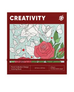 Раскраска  Flowers & Plants Collection 227х227 мм (30 листов)