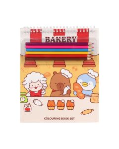 Набор для рисованияHappy BakingCollection(МИМИБАРА)(6цв.кар.,10лист.бум. для рис)