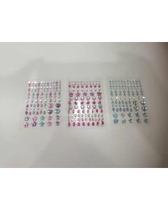 Наклейки с камнями, серия Illusion Collection (3 типа) (A)