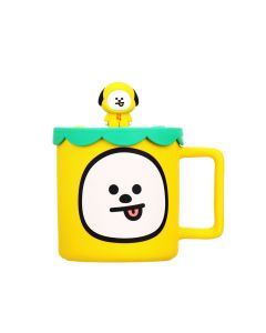 Керамическая чашка BT21 Collection с силиконовой крышкой (425 мл)