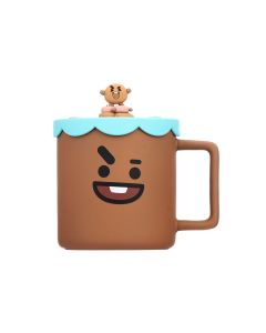 Керамическая чашка BT21 Collection с силиконовой крышкой (425 мл)