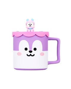 Керамическая чашка BT21 Collection с силиконовой крышкой (425 мл)