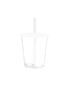 Стакан с трубочкой, 400 мл