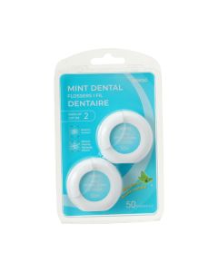 Зубная нить со вкусом мяты (упаковка из 2 шт.)