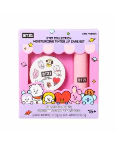 Набор косметический BT21 Collection Moisturizing Tinted Lip Care (бальзам+ маска)