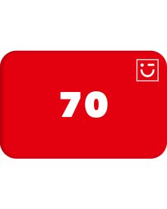 Подарочная карта 70 рублей